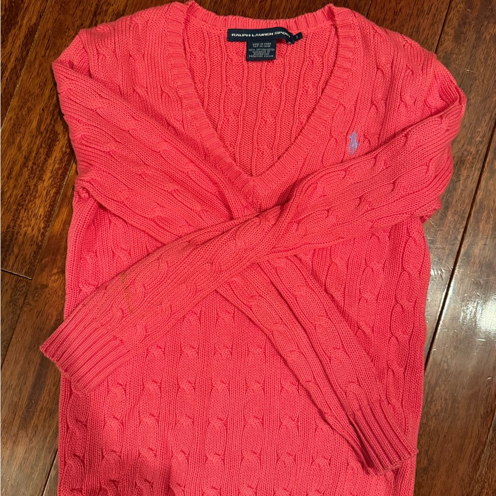Ralph Lauren Sport Coral Knit Sweater